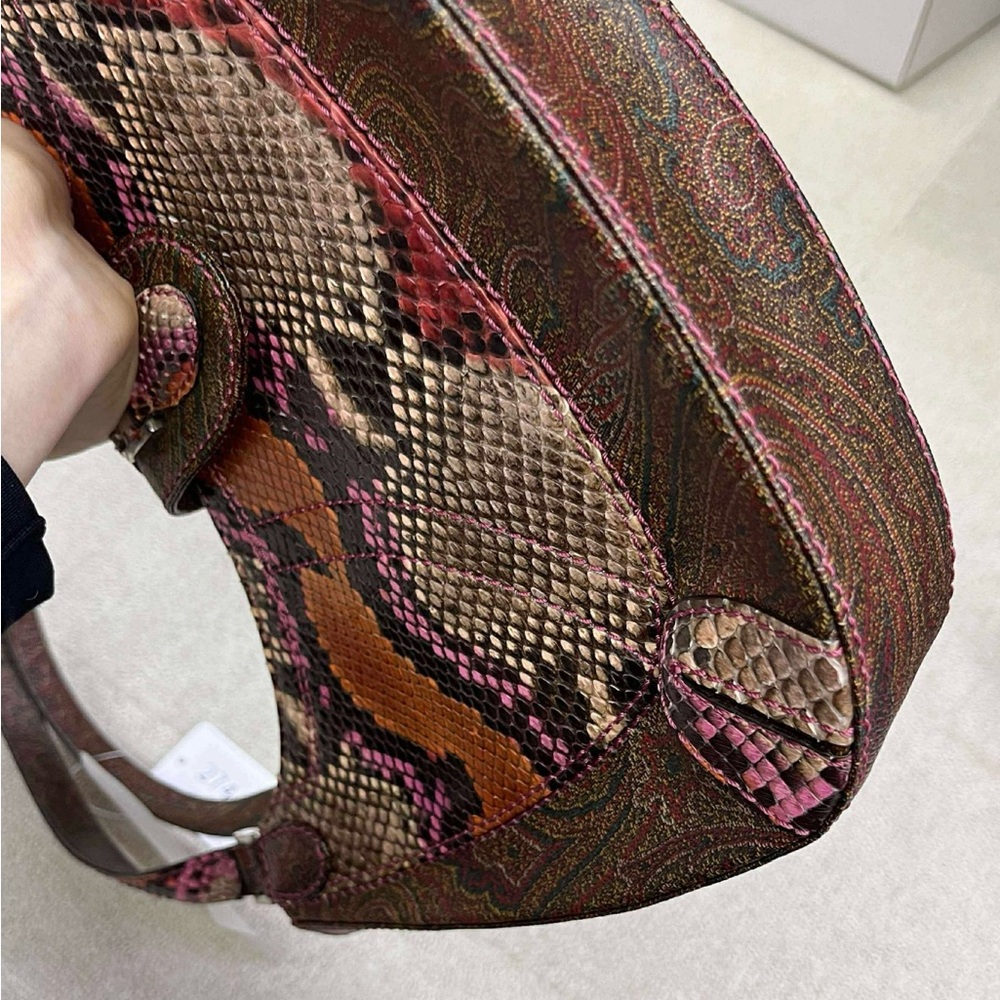 Etro Elegant Multicolor Snakeskin Pattern Women's… - image 2